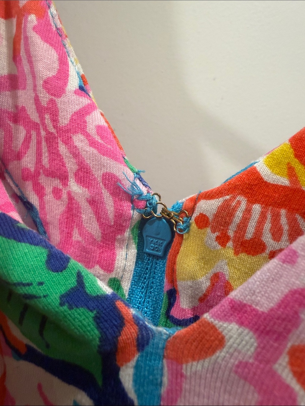 Lilly Pulitzer Vibrant Floral Maxi Dress - Blue & Pink - Size 10 - Picture 8 of 9